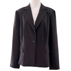 GEORGE BOXY STRETCH BLAZER SUIT JACKET BLACK SIZE 14 NEW WITH TAGS